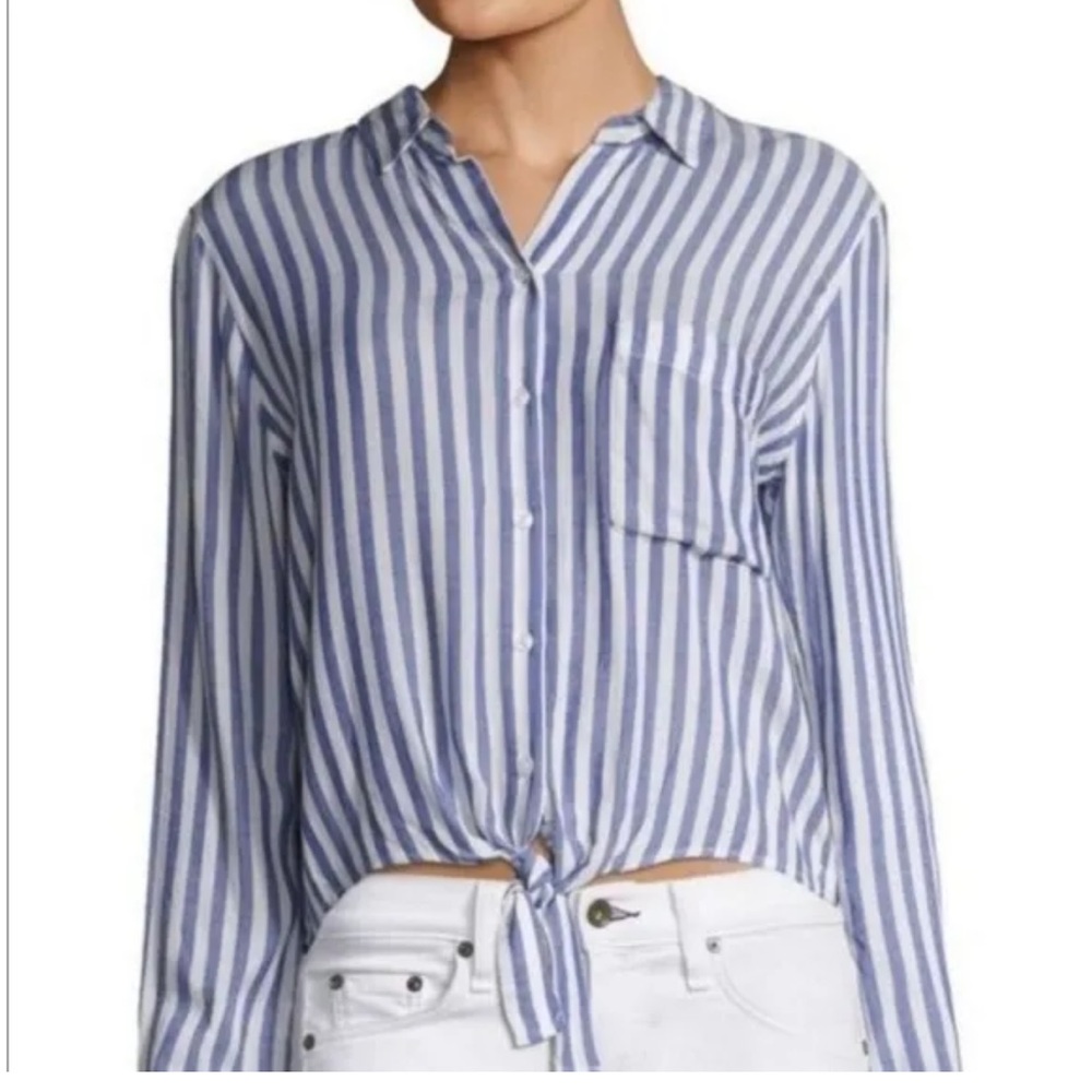 Rails Val Striped Shirt blue M